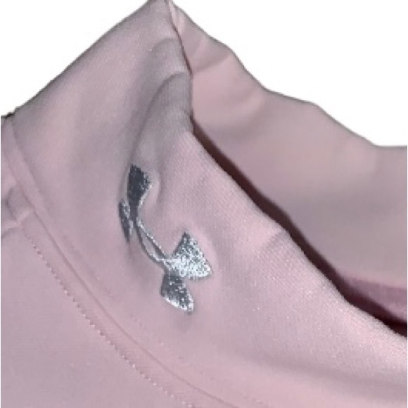 Under Armour light pink Coldgear turtleneck women’s shirt size LARGE L - Picture 9 of 15